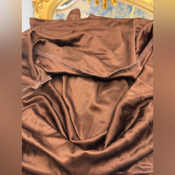 🆕 RAT & BOA 🧿 NWOT Deia Slinky Little Brown Jersey Dress, Sz XS US 2 - Picture 14 of 16